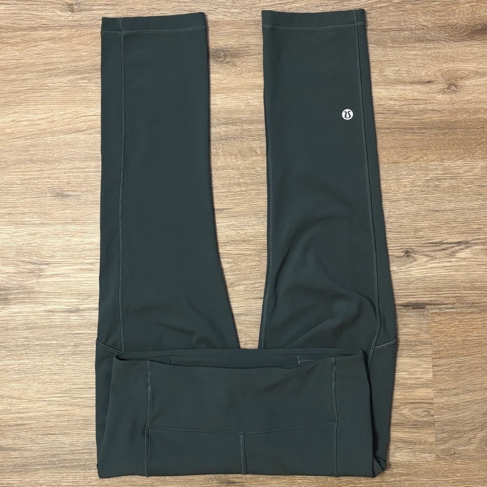 Lululemon Speed Up Crop Leggings Size 4 In Teal Shadow 21" - Picture 1 of 8
